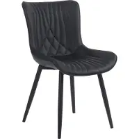 CLP Stoel Brady, zwart, materiaal: kunstleer