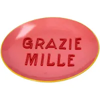 HD Collection Ontbijtbord Grazie Mille Roze D 20,5 H 2,5 Cm