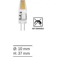 Calex 10x G4 LED capsule | COB | Helder | 3000K | 1.5W (15W)