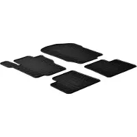 GledRing Rubbermatten Mercedes M-Klasse W164 2005- (T profiel 4-delig + montageclips) voor o.a. MERCEDES-BENZ
