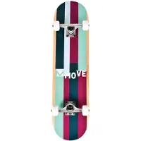 Möve Skateboard - Stripes Purple 31