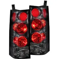 Anzo 2003-2015 Chevrolet Express Taillights Black