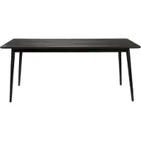 White Label Eettafel Fabio Black - 180 x 90 cm