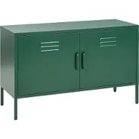 Beliani URIA - Kantoorkast - Groen - Staal