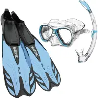 Seac Sub Ala Tris Snorkeling Set Blauw EU 36-37