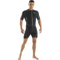 Seac Sub Trendy 2.5 Mm Short Sleeve Shorty Zwart L Man