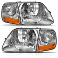 Anzo 1997-2003 Ford F-150 Crystal Headlight G2 Clear With Parking Light