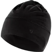 Fjällräven - Abisko Lite Wool Beanie - Muts One Size, zwart
