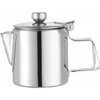 Hendi Koffie-/theekan met scharnierend deksel – 0,2L – roestvrij staal – vaatwasmachinebestendig