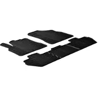 GledRing Rubbermatten Citroen Berlingo / Peugeot Partner vanaf 2008 (T profiel 5-delig + montageclips) voor o.a. CITROEN, PEUGEOT