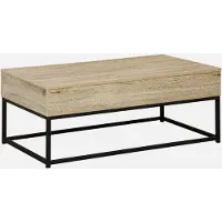 Sweeek Salontafel, loft, 1 opklapbaar blad, twee opbergvakken, L 100 cm x B 55 cm x H 40,5 cm