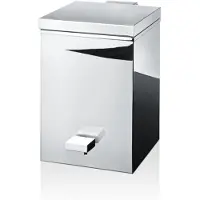 DECOR WALTHER Prullenbak Cube TE 75 Softclose Pedal Bin Chrome