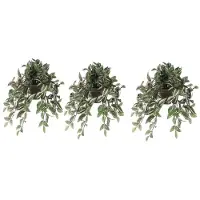 Mica Decorations 3x Groene Tradescantia/vaderplant kunstplant 45 cm in pot -