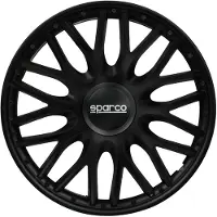 Sparco Wieldoppen Roma 13 inch Zwart - 4 stuks