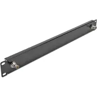DeLOCK 19" paneel met 2 x BNC-aansluiting, 1 HE, zwart, met frontafdekking, metaal, zwart, 1 stuk