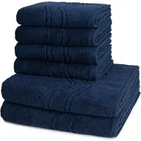 Ross Dames en Heren 4 X handdoek 2 X douchedoek - per set Cashmere feeling