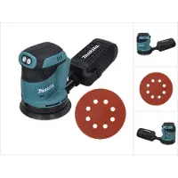 Makita Slijpmachine + polijstmachine, DBO 180 Z Accu random orbitale schuurmachine 18 V 125 mm + 50x schuurpapier K 320 - zonder (Excentrische schuurmachine)