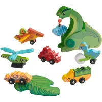Kidkraft Adventure Tracks Dino World Prehistoric Pals Pack - 4 stuks, meerkleurig