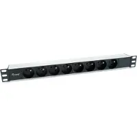 Equip 333313 Steckdosenleiste 19"(1HE)8fach CEE7/7 1,8m Kabl.(Fr)si