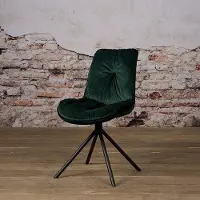 Tower Living SIDD Palma sidechair - Green (Groen, 51x88x63cm)