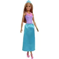 Barbie - DREAMTOPIA - Prinsessen look - met blauwe prinsessenrok en een paarse bodeice met op sterren en edelstenen geïnspireerde details