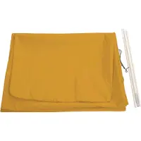 MCW Beschermhoes voor zweefparasol tot 4 m, afdekhoes met ritssluiting ~ geel