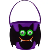 Widmann - Halloween Kostuum - Trick Or Treat Snoeptas Vleermuis - Paars - Halloween - Verkleedkleding
