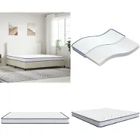 vidaXL Matras 200x180x17 cm traagschuim - Traagschuimmatras - Traagschuimmatrassen - Traagschuim Matras - Traagschuim Matrassen
