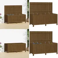 vidaXL Tuinkist, honingbruin, 147x68x64 cm, massief grenenhout - Tuinkist - Tuinkisten - Tuinbox - Tuinopslagbox