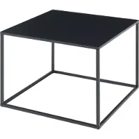 En.casa Salontafel Solund 60x60x45 cm staal zwart mat