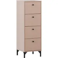 Schildmeyer Kommode Smash, kleur: abrikoos, afmetingen: 40,1 x 40 x 116,7 cm