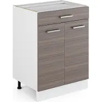 Vicco R-Line Keukenonderkast – 60 cm met lade, zonder werkblad Edel grijs