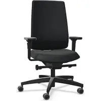 Dauphin Indeed NPR Bureaustoel Synchroonmechanisme Stof 4D armleuning Zwart 150 kg ID 7045 NL1