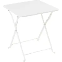 En.casa Tuintafel Vegårshei opvouwbaar 45x40x40 cm wit []