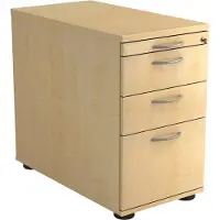 Hjh OFFICE PRO SIGNA SC40 BM - Rolcontainer Esdoorn Hout met ophangsysteem Metalen handgreep