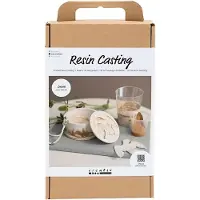 Creativ Company hobbyset hars gieten pot met deksel DIY knutselset.