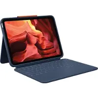 Logitech Rugged Combo 4 - Toetsenbord en hoes - Apple Smart Connector - Klassiek Blauw - voor Apple 10,9-inch iPad (10e generatie)