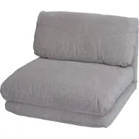 Mendler Fauteuilbed -E68, slaapbank functionele fauteuil inklapbare fauteuil, stof/textiel ~ lichtgrijs