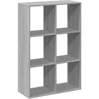 vidaXL Kamerscherm / boekenkast 69,5x29x103,5 cm hout grijs sonoma