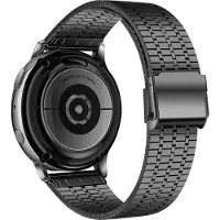 Strap-it Luxe stalen RVS bandje - geschikt voor Polar Grit X / Grit X Pro / Vantage M / M2 / M3 / V3 - zwart