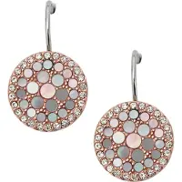 Fossil Oorbellen rose-goud