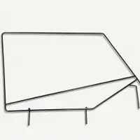 Rampage 1987-1995 Jeep Wrangler(YJ) Window Frame Only - Black