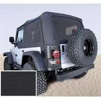 Rugged Ridge S-Top No Door Skins Black Tinted Windows 03-06 Wrang