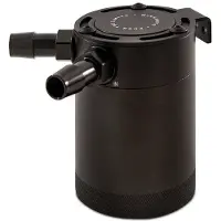 Mishimoto Compact Baffled Oil Catch Can - 2-Port - MMBCC-CBTWO-BK