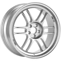 ENKEI RPF1 17x7.5 5x100 48mm Offset 73mm Bore Silver Wheel