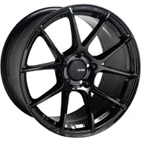 ENKEI TS-V 18x9.5 5x120 40mm Offset 72.6mm Bore Gloss Black Wheel