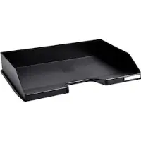 Viking Liggend Brievenbakje PS (Polystyreen) Stapelbaar A4+ Zwart