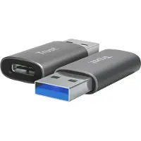 Trust USB 2.0 Adapter CALYX USB-A TO USB-C ADAPTER 2PACK 0 mm