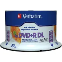 Verbatim Verbatism DVD+R Double Layer Inkjet Printable 8x Life Series, 50pcs