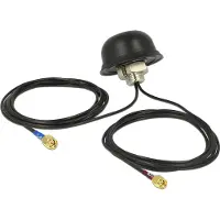 Navilock Multiband GNSS GSM UMTS LTE SMA 28 dBi / 5 dBi 2 x 2 m RG-174 Antenna omnidirectional roof mount outdoor